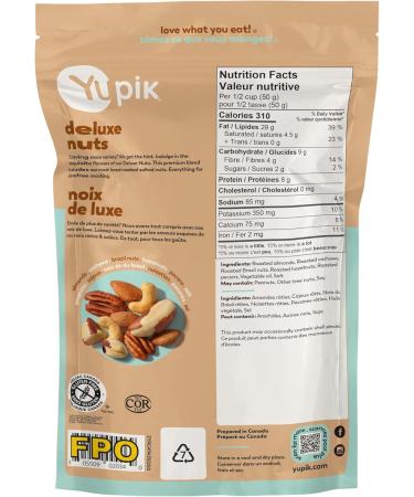 Yupik Roasted Salted Mixed Deluxe Nuts 200 g Kosher Gluten-free Non-GMO Savory Blend of Almonds Cashews Brazil Nuts Hazelnuts & Pecans Crunchy Trail Mix Nutritious Protein Snacks - Buy Online on GoSupps.com
