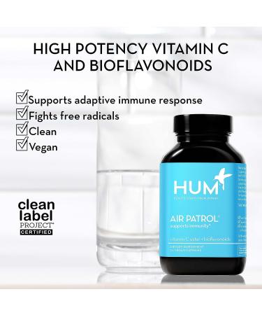 HUM Air Patrol Immune Supplement - Vitamin C & Citrus Bioflavonoids - 30 Vegan Capsules - Buy Online on GoSupps.com