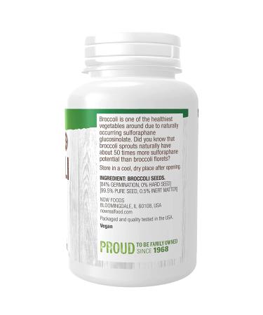 Now Foods Broccoli Seeds - 4 oz (113g) | Real Food for Healthy Living - Buy Online on GoSupps.com