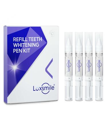 Teeth Whitening Gel Refill Kit Non Sensitive Teeth Whitening Gel Pens Pack 44% Carbamide Peroxide 4 Teeth Whitener Pens 4ml / Pen 50 Fl Oz (Pack of 1)