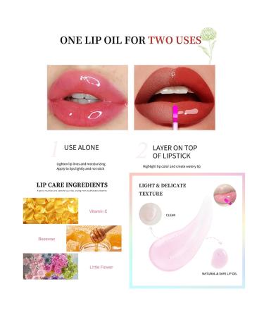 Color Changing Lip Gloss - 5 Color Flower Lip Oil for Hydration & Plumpness | Long Lasting Gloss for Women & Girls - Buy Online on GoSupps.com