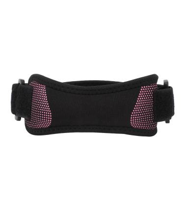 gernie Patella Tendon Support Strap Shock Absorption Adjustable Patella Strap for Football Basketball (Pink) #313