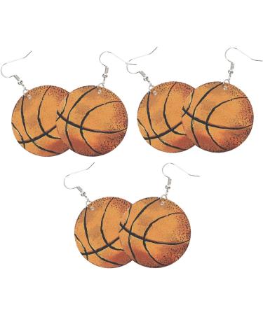 9 Pairs basketball earrings dangle earrings baseball earrings for women sports balls earrings Sports Baseball Earrings baseball drop lovers leather fan European and American - Buy Online on GoSupps.com