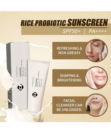 Premium Korean Relief Sun Rice+ & Organic Sunscreen SPF50+ | PA++++ UV Defense for All Skin Types (50ml - Buy Online on GoSupps.com