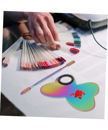 Hemoton Makeup Palette Set | Versatile Nail Art Display Board & Artist Tool for Mixing | Stainless Steel Butterfly Design - Buy Online on GoSupps.com