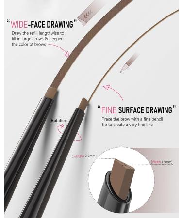 YFulfill Eyebrow Pencil Light Brown Eye Brow Pencils for Women Blonde Light Brown Brow Pencil Eyebrow Pen Light Brown Light Brown Eyebrow Pencil Waterproof Light Eyebrow Makeup for Women Light Brwon - Buy Online on GoSupps.com