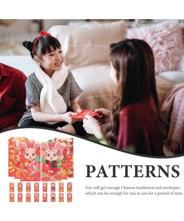 MAGICLULU 90 Pcs 2023 Red Envelope Red Envelope Chinese Rabbit Year Hong Bao 2023 Money Packets Chinese New Year Red Pocket Cash Envelope Red Wallet New Year Gift Lucky Cash Bag Paper Child As Shown 4x3pcs 16.4X8.9CMx3pcs - Buy Online on GoSupps.com