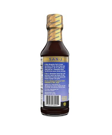San-J Gluten Free Mongolian Stir Fry and Marinade Sauce - Non GMO, Kosher, FODMAP Friendly - Ideal for Beef, Chicken, Shrimp, and Tofu - 10 Fl Oz (Pack of 2) - Buy Online on GoSupps.com