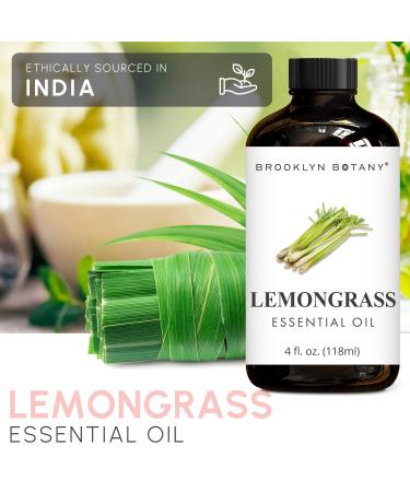 Brooklyn Botany Lemon Eucalyptus & Lemongrass Essential Oils 4 Fl Oz (Pack of 2) 100% Pure & Natural Crisp & Citrusy Aromatherapy Blend - Buy Online on GoSupps.com