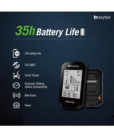 Buy Bryton Rider 420 Wireless GPS Bike Computer - Route Tracking Street Navigation & Multi-Language Support - Buy Online on GoSupps.com