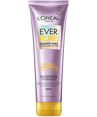 L'Oreal Paris EverPure Blonde Sulfate Free Shampoo for Color-Treated Hair  Neutralizes Brass + Balances  For Blonde Hair  8.5 Fl Oz (Packaging May Vary) 8.5 Fl Oz (Pack of 1) - Buy Online on GoSupps.com