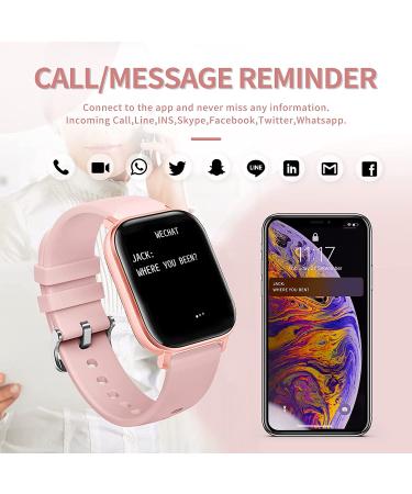Fitness Tracker P8 Pink - Heart Rate, Blood Pressure & Sleep Monitor - Buy Online on GoSupps.com
