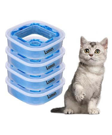LEMLIT Cat Litter Refills Bag - 4PCS Suitable for Genie Standard/PLUS/XL special garbage bags Cat Litter Refill Cartridge Universal Cat Litter Refill Bags (Included Cartridge)