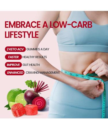 Keto ACV Gummies for Advanced Weight* & Loss & Belly Fat Burn* - Rapid Fat Burning Diet Supplement for Women Men - 1500mg Organic Gluten Free Apple Cider Vinegar with Mother - Support Gut Digestion 60 Count (Pack of 2) Red  - Buy Online on GoSupps.com