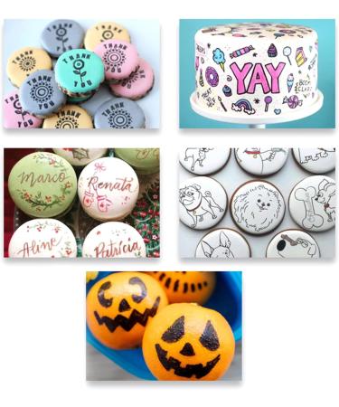 Double Head Edible Pigment Pen Food Coloring Pencil Cake Decorating Tool Cookie Painting Marker Baking Accessories 2 Sticks in a Box - Buy Online on GoSupps.com