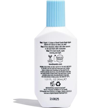 Bondi Sands Begin Again Vitamin B3 Serum 30mL | Vitamin B3 Serum | Suitable for Sensitive Skin | Vegan + Cruelty Free | 30ml/1.01 Fl Oz - Buy Online on GoSupps.com
