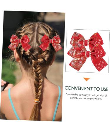 minkissy 3 Pairs Bow Hairpin Clip for Hair Asian Hair Pins Hanfu Hair Clip Traditional Chinese Hair Clips Hair Bow for Girl Christmas Bow Cute Hair Clip Baby Girl Flash Pair Clip Fabric - Buy Online on GoSupps.com