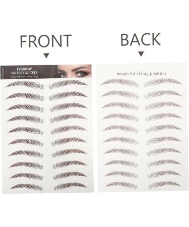 Beavorty Fake Stickers 5 Sheets Eyebrow 3d Sticker Waterproof Stickers Brow Makeup Grooming Shaping Eyebrow Stickers Miss - Buy Online on GoSupps.com