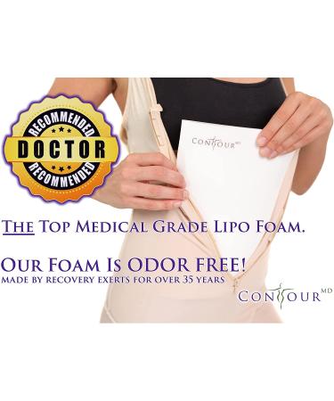 Lipo Foam Sheets for Post Surgery Compression Garments - 8 x 11 - Medical Grade, ContourMD - Set of 2 (Lipo-1) - Buy Online on GoSupps.com