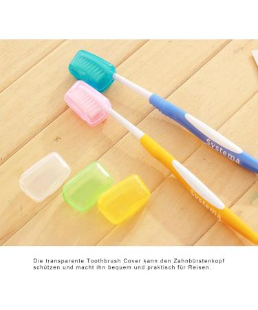 Clke Zahnbrush Etui - 5-Piece Travel Toothbrush Set with Covers & Bags for Business & Leisure Trips - Buy Online on GoSupps.com