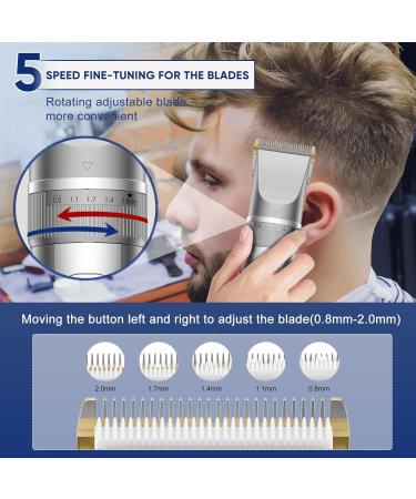 Rechargeable Hair Clippers for Men | Cordless Electric Hair Trimmers Set for Easy At-Home Haircuts - Buy Online on GoSupps.com