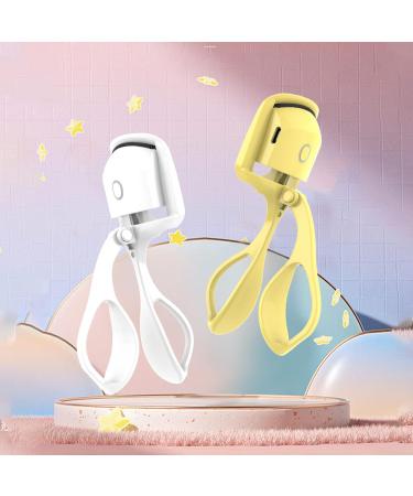 Qukaim Electric Eyelash Curler Electric Heated Eyelash Curler USB Rechargeable Intelligent Handheld White - Buy Online on GoSupps.com