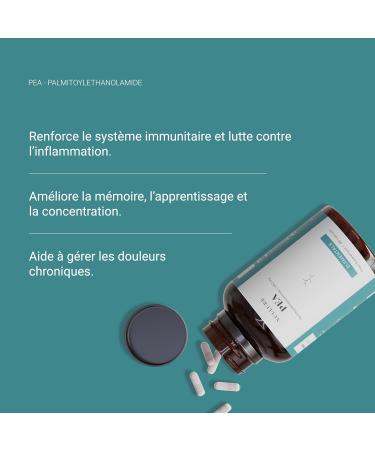 Nullure Palmitoylethanolamide (PEA) Supplement | Pure PEA 400mg Capsules | Immune Health Pain Management Cognitive Strengthening Muscle Strength | 90 caps (1 month) - Buy Online on GoSupps.com