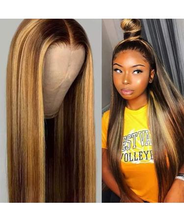 Battnot Women's Brown Slope Synthetic Wig with Wig Cap - Heat-Resistant 24 Inch Natural Costume Party Wig - Buy Online on GoSupps.com