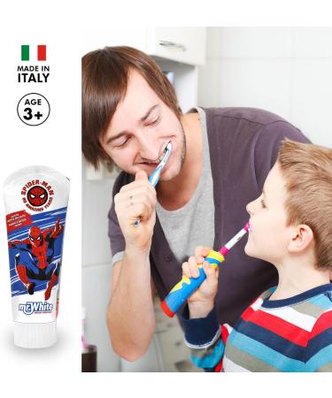MR White JR Toothpaste Spider-Man - Best Kids Dental Care for Superhero Smiles | Shop Internationally - Buy Online on GoSupps.com