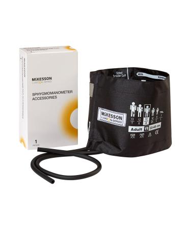 McKesson LUMEON Nylon Blood Pressure Cuff and Bladder Black Adult Medium 23 cm to 40 cm 1 Count (1 ct)
