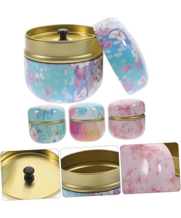 MAGICLULU 4pcs Sub-ing Scented Delicate Tinplate Makeup Women Jar Wrapping Powder Can Durable Cosmetic Holder - Buy Online on GoSupps.com