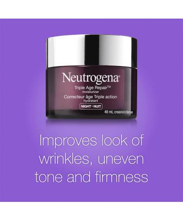 Neutrogena Night Cream Triple Age Repair Tone and Firmness 48 mL - Buy Online on GoSupps.com