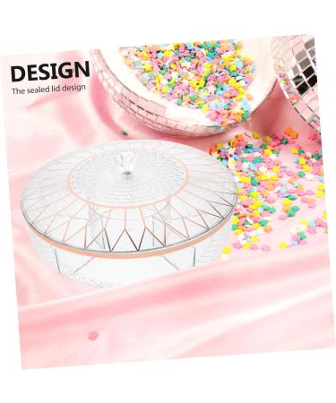 PRETYZOOM Dessert Plate Candy Box Food Tray Veggie Tray Snack Platter Divided Serving Dish Desktop to Rotate Potato Chips - Buy Online on GoSupps.com