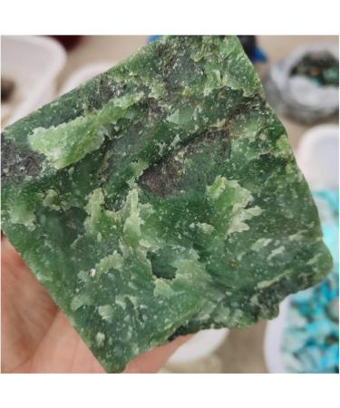 Natural Green Jasper Stone Rock Quartz Raw Rough Minerals Specimen Gem Reiki Home Decoration Crafts DIY Gift Decoration ZJGIDTEM (Size : 450-500g) - Buy Online on GoSupps.com