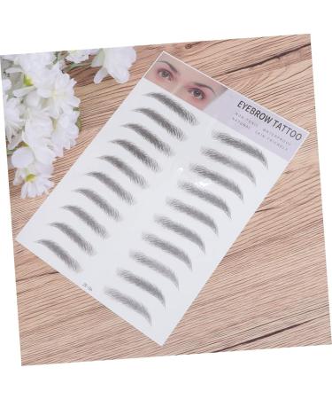 Beavorty Eyebrow Transfer Stickers 2pcs 3d Eyebrow Stickers Ladies Suits 3d Stickers Lady Tools Imitation Stencil Man - Buy Online on GoSupps.com