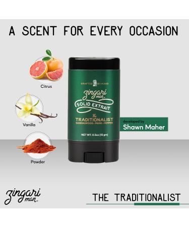 Zingari Man The Traditionalist Solid Extrait Solid Cologne for Men Concentrated Solid Perfume Balm Sandalwood Msuk and Pepper Ideal Men s Travel Cologne 0.5 oz Sandalwood Musk and Peper - Buy Online on GoSupps.com