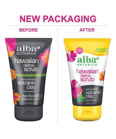 Alba Botanica Hawaiian Detox Scrub - Anti-Pollution Volcanic Clay (4 Oz) - Buy Online on GoSupps.com