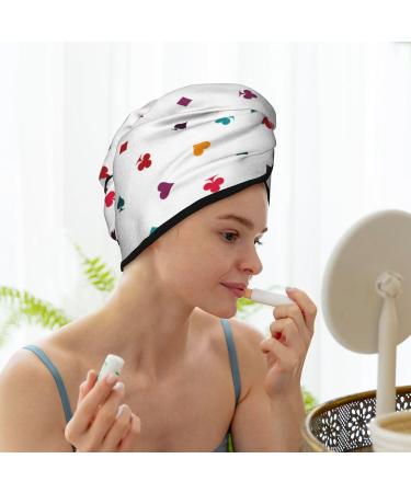 Super Absorbent Multicolor Microfiber Hair Towel for Quick Drying - Perfect for Curly Long and Thick Hair | Hair Turbans & Wraps for Women Girls and Kids - Buy Online on GoSupps.com