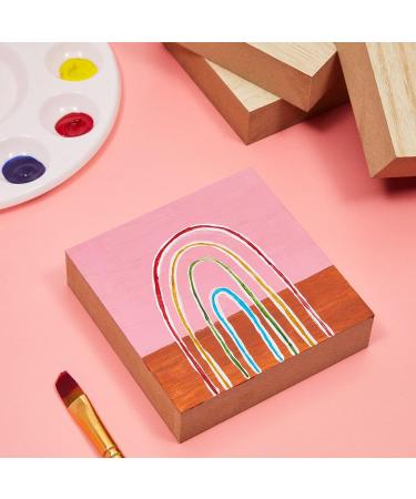 1 Thick Unfinished MDF Wooden Square Blocks for Crafts - 4x4 (4 Pack) - Buy Online on GoSupps.com