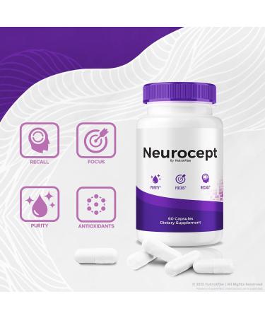 Neurocept Brain Supplement and Concentration Support Formula | Neurocept for Memory Focus & Clarity | Natural Ingredients Neuro Cept Easy-to-Take Daily Pills Reviews (60 Capsules) - Buy Online on GoSupps.com