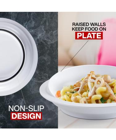Spill Proof Bowl with Suction Base Adaptive Self Feeding Dinnerware Daily Living Dinnerware Elderly Disabled Handicapped - Buy Online on GoSupps.com