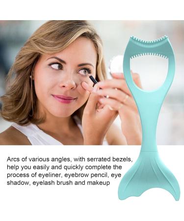 Silicone Eyeliner Tool Multifunctional Mascara Applicator Tool | Mascara Applicator Tool for Beginners Stencil Pads for Winged Eyeliner Lashes Lip Liner Beauty Ruler Ngumms Green - Buy Online on GoSupps.com
