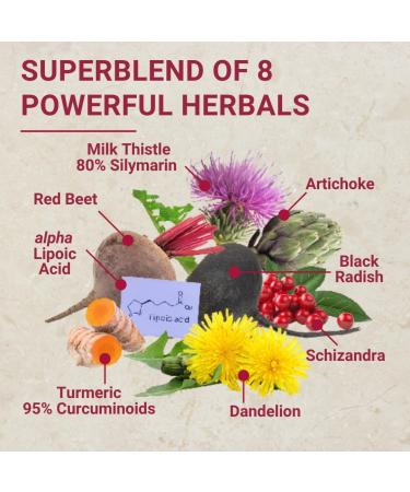 NEW ROOTS HERBAL Liver Cleanse Detox Supplement with Herbal Blend with Artichoke, Milk Thistle, Dandelion Roots, Turmeric Curcumin, Fatty Liver Support (90 Capsules) - Buy Online on GoSupps.com