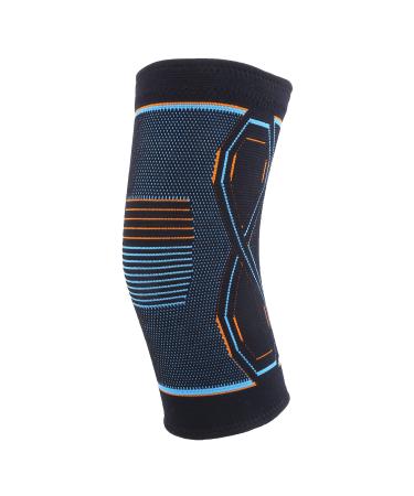 Sports Knee Brace Nylon Compression Knee Sleeve Adjustable Knee Strap Knee Support Suitable for Running Fitness (S)