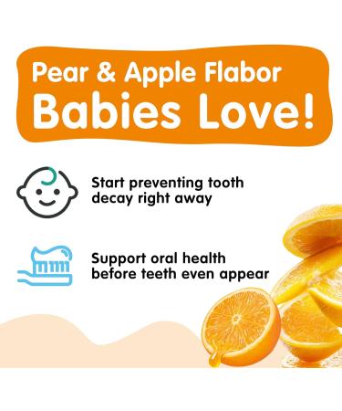 Kids Foam Toothpaste with Low Fluoride | U-Shaped Toothbrush | Anticavity Foaming Toothpaste - Orange Flavor - Buy Online on GoSupps.com