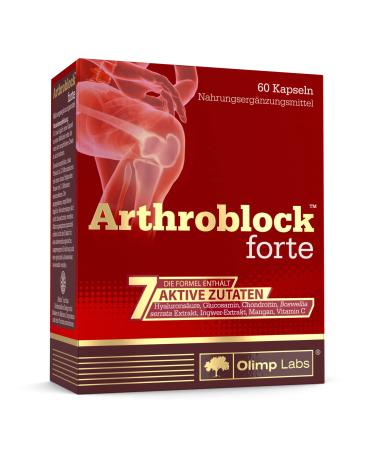 Olimp Labs Arthroblock Forte.Capsule -shaped dietary supplement to maintain the bones cartilage and connective tissue (60 capsules)