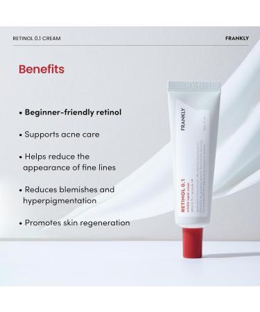 FRANKLY Glowing Skin Duo Retinol 0.1% Cream & Closer Pore Minimizing Serum | PHA Peptide 9 Adenosine | Anti-Wrinkle & Pore Care | Skincare Gifts for Women - Buy Online on GoSupps.com