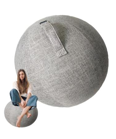 LuiYninhuoJin Exercise Ball Chairs Cover, For Yoga Ball Office Chair, stability Ball, Birth Ball For Pregnancy And Labor, Pilates Ring Office, Dorm, And Home (Does Not Contain The Ball), Gray, 75CM