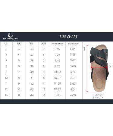 ArthritisHope Wide Zendalias with Bunion Support - Women's Bunion Corrector Sandals, Black PU Leather, Size 12 Wide - Buy Online on GoSupps.com