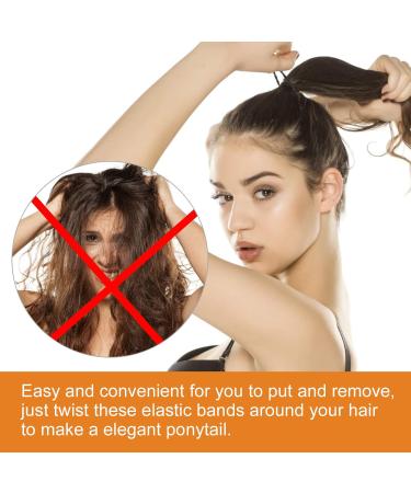 120 PCS 2mm Elastic Hair Bands - Gentle Hair Ties for Women, Girls, Kids - Multicolor Ponytail Holders - No Metal - Buy Online on GoSupps.com
